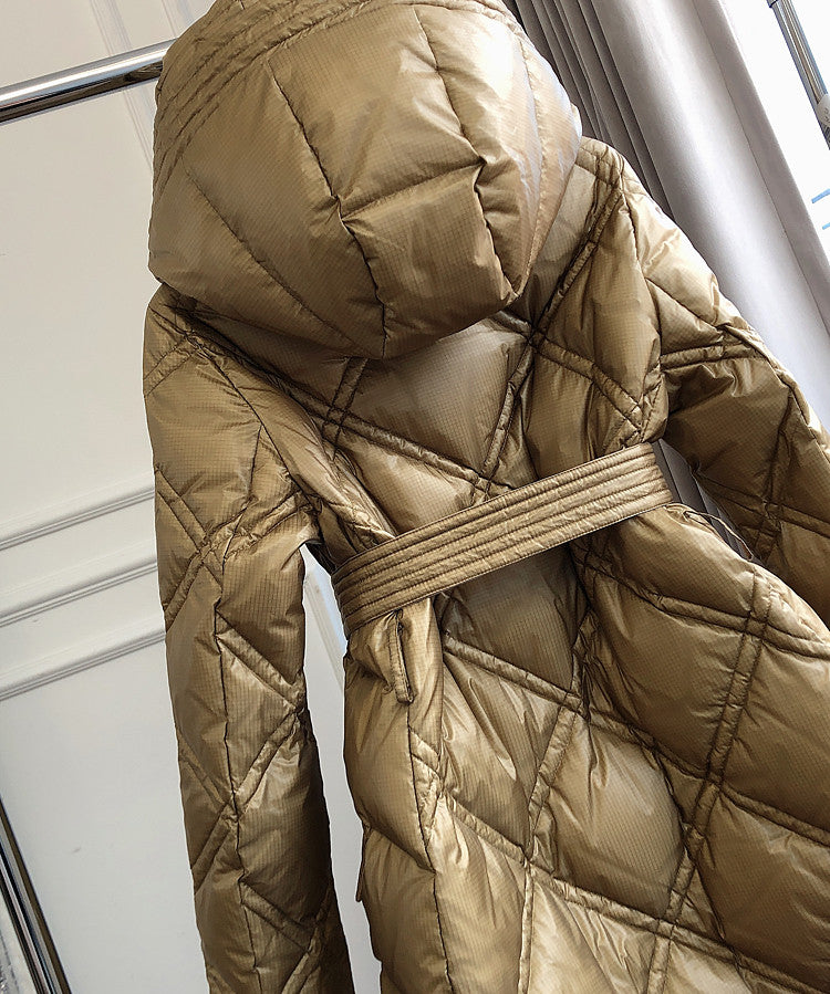 Piumino lungo Estyl cappuccio