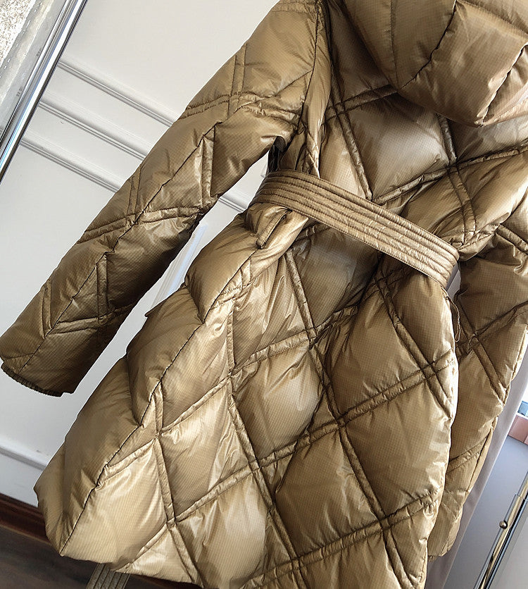 Piumino lungo Estyl cappuccio