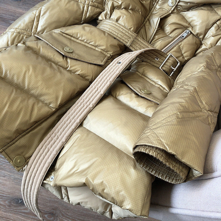 Piumino lungo Estyl cappuccio