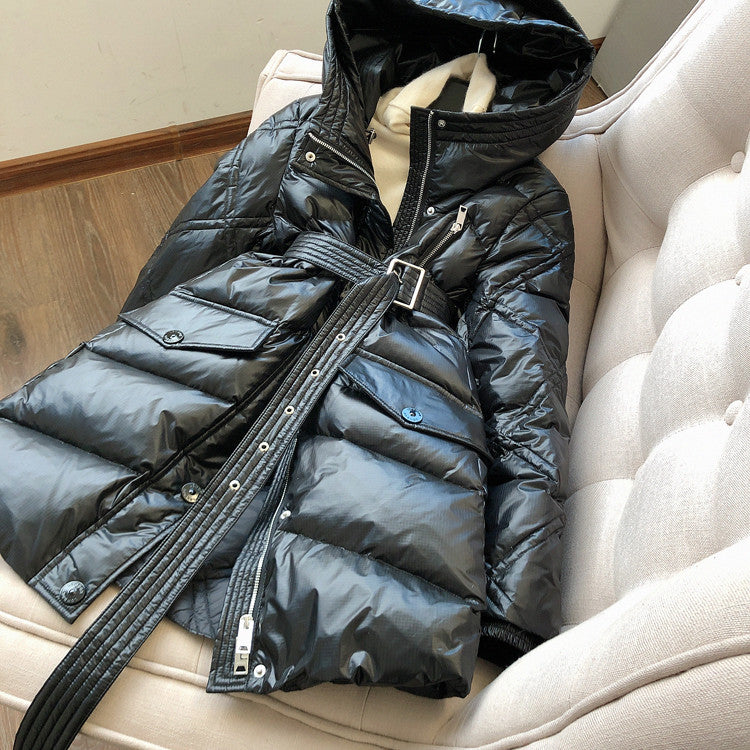 Piumino lungo Estyl cappuccio