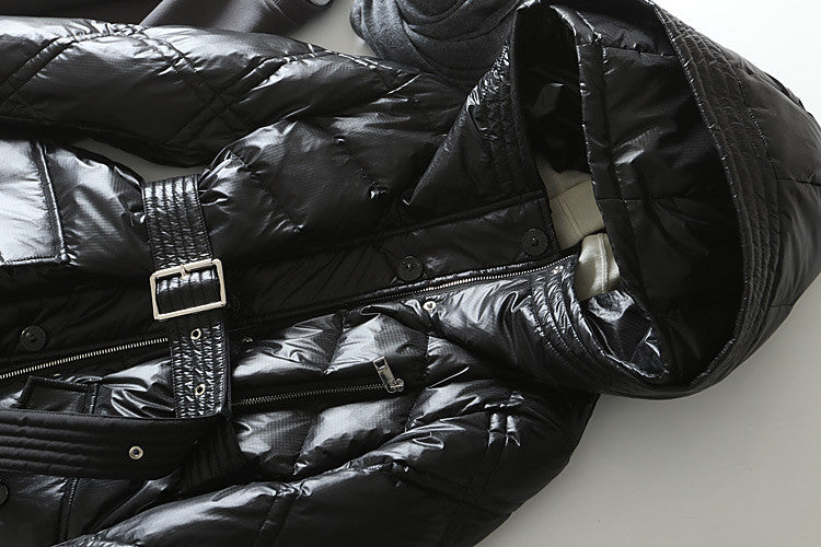 Piumino lungo Estyl cappuccio