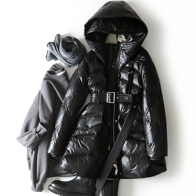 Piumino lungo Estyl cappuccio