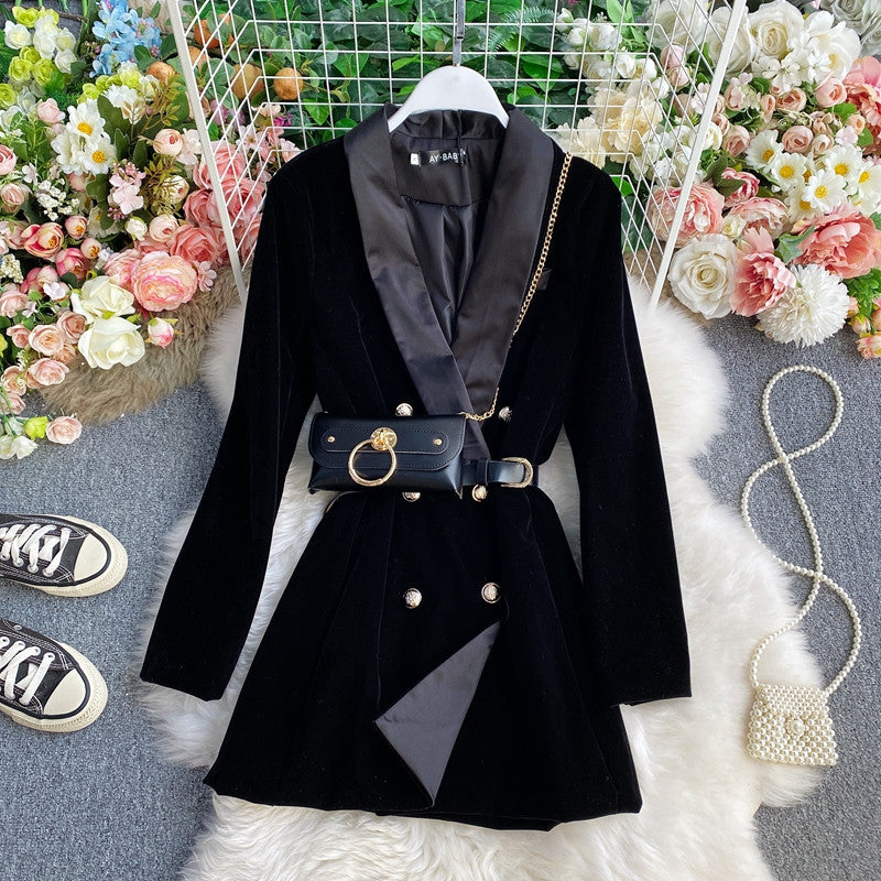 Blazer-dress velvet Rdika