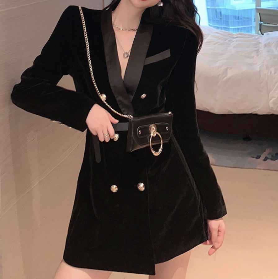 Blazer-dress velvet Rdika