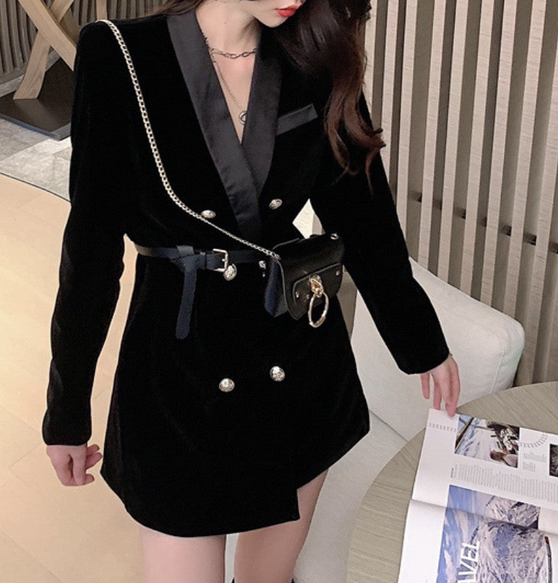 Blazer-dress velvet Rdika