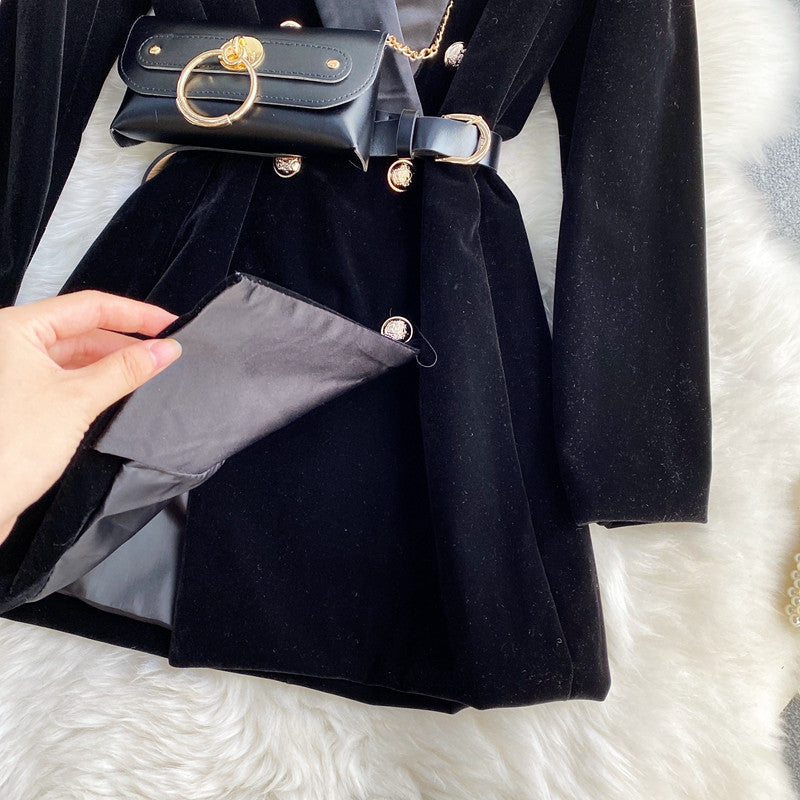 Blazer-dress velvet Rdika