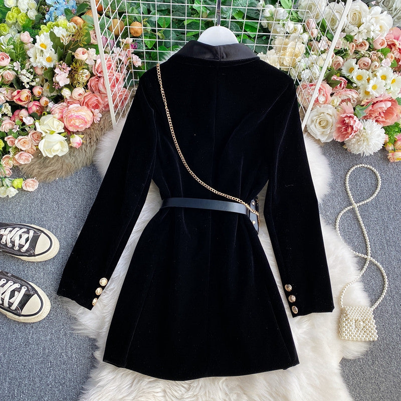 Blazer-dress velvet Rdika