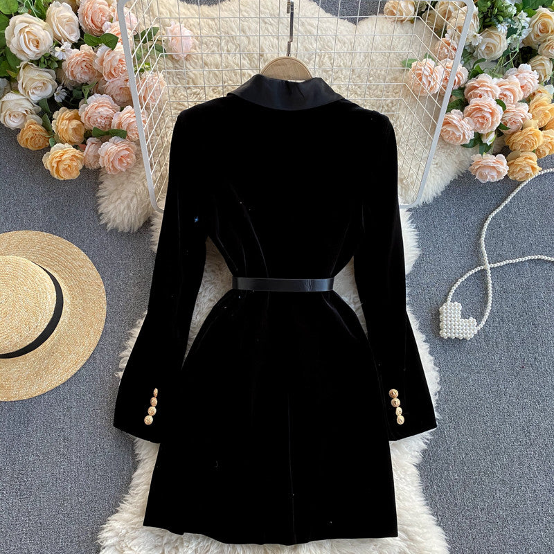 Blazer-dress velvet Rdika