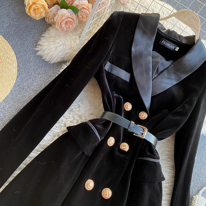 Blazer-dress velvet Rdika