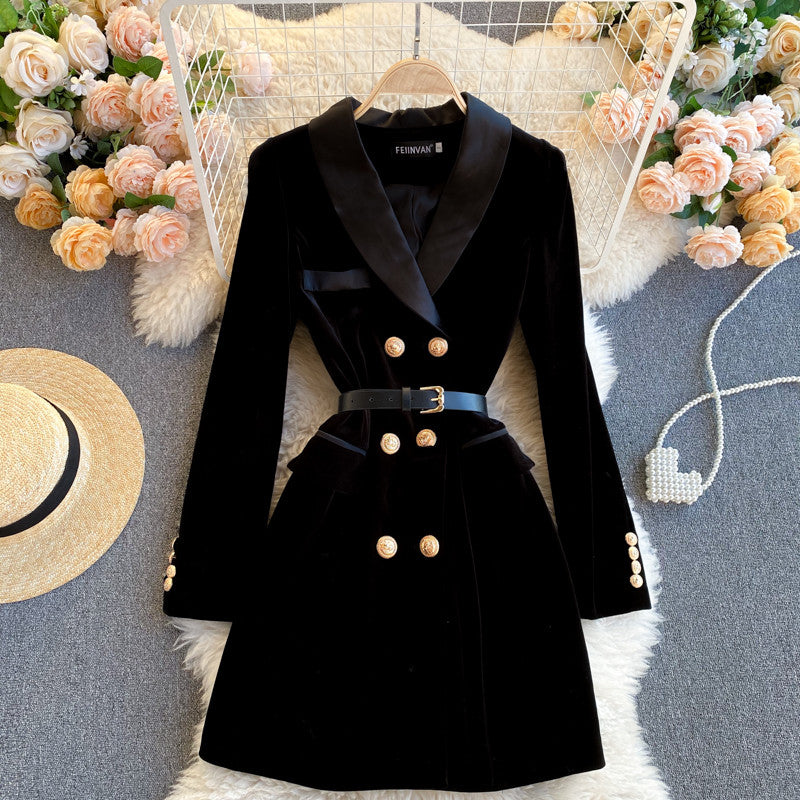 Blazer-dress velvet Rdika