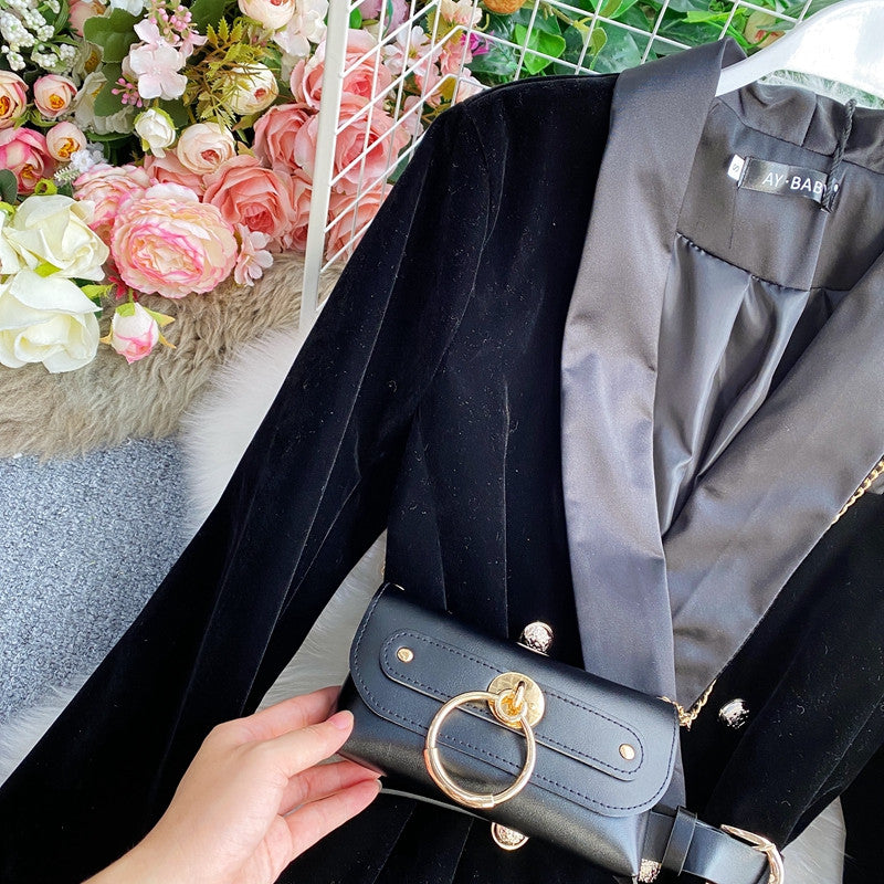 Blazer-dress velvet Rdika