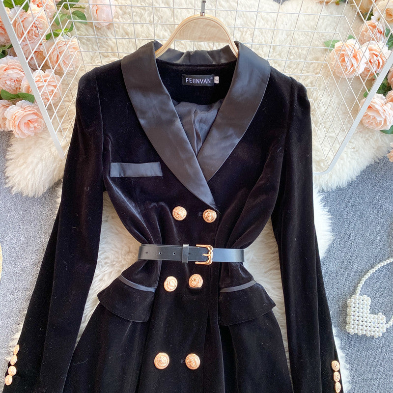 Blazer-dress velvet Rdika