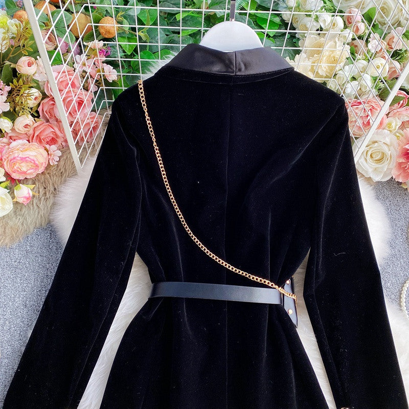 Blazer-dress velvet Rdika