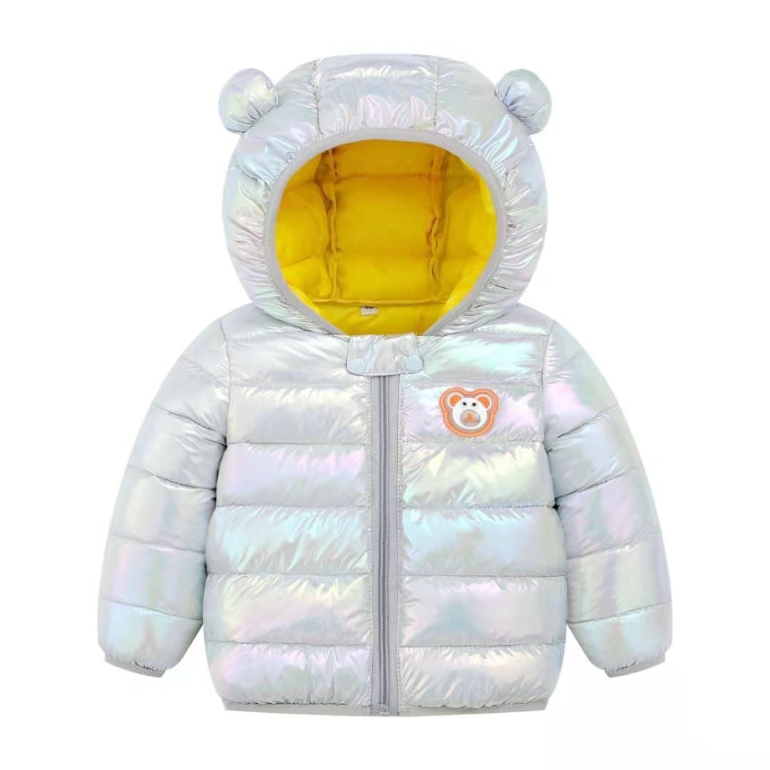 Baby piumino con orecchie bear