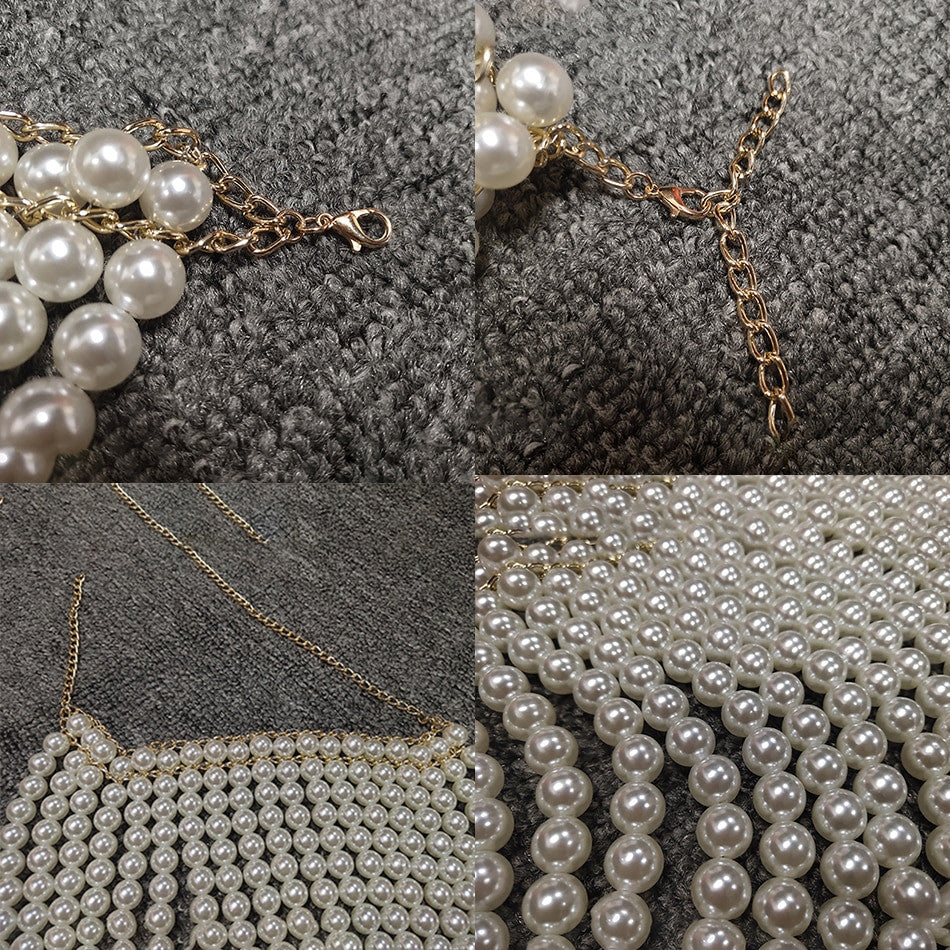 Top-scultura in perle Nyhg