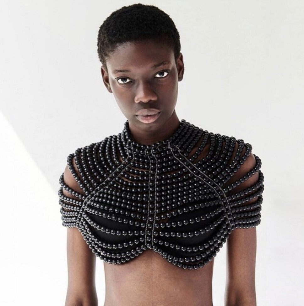 Top-scultura in perle Nyhg