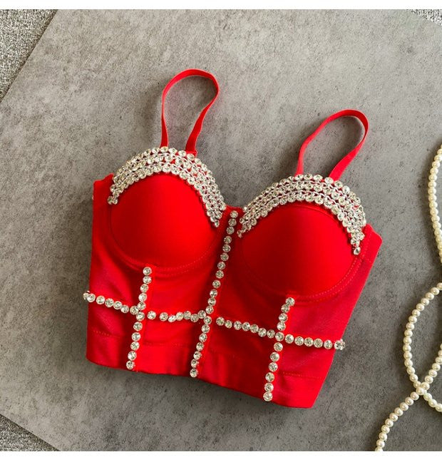 Crop Top Diamond Chain