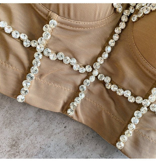 Crop Top Diamond Chain