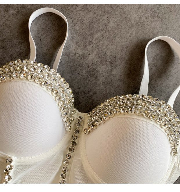 Crop Top Diamond Chain