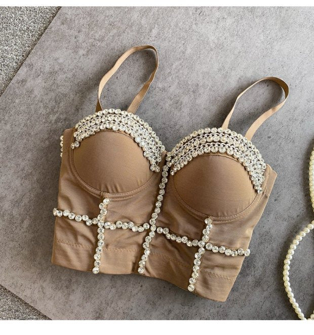 Crop Top Diamond Chain