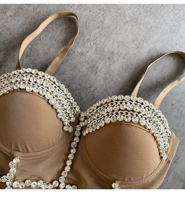 Crop Top Diamond Chain