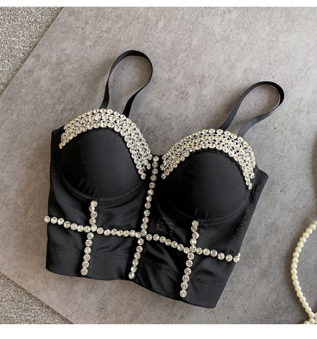 Crop Top Diamond Chain