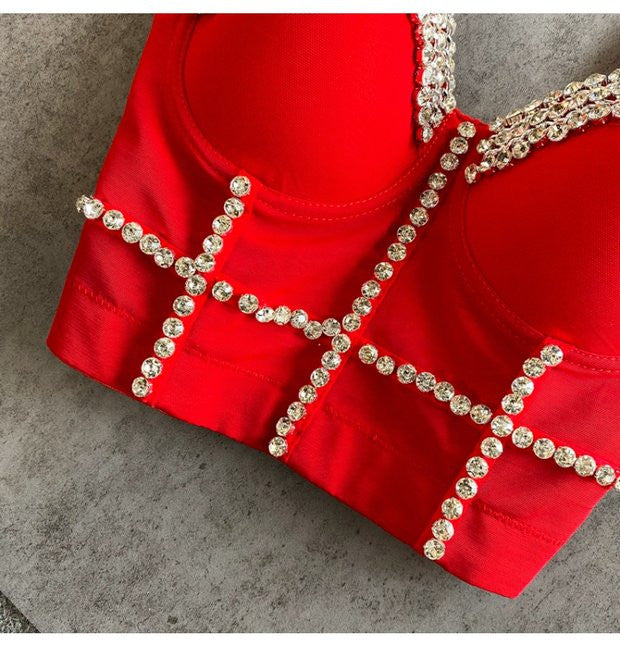 Crop Top Diamond Chain