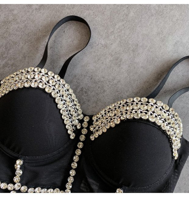 Crop Top Diamond Chain