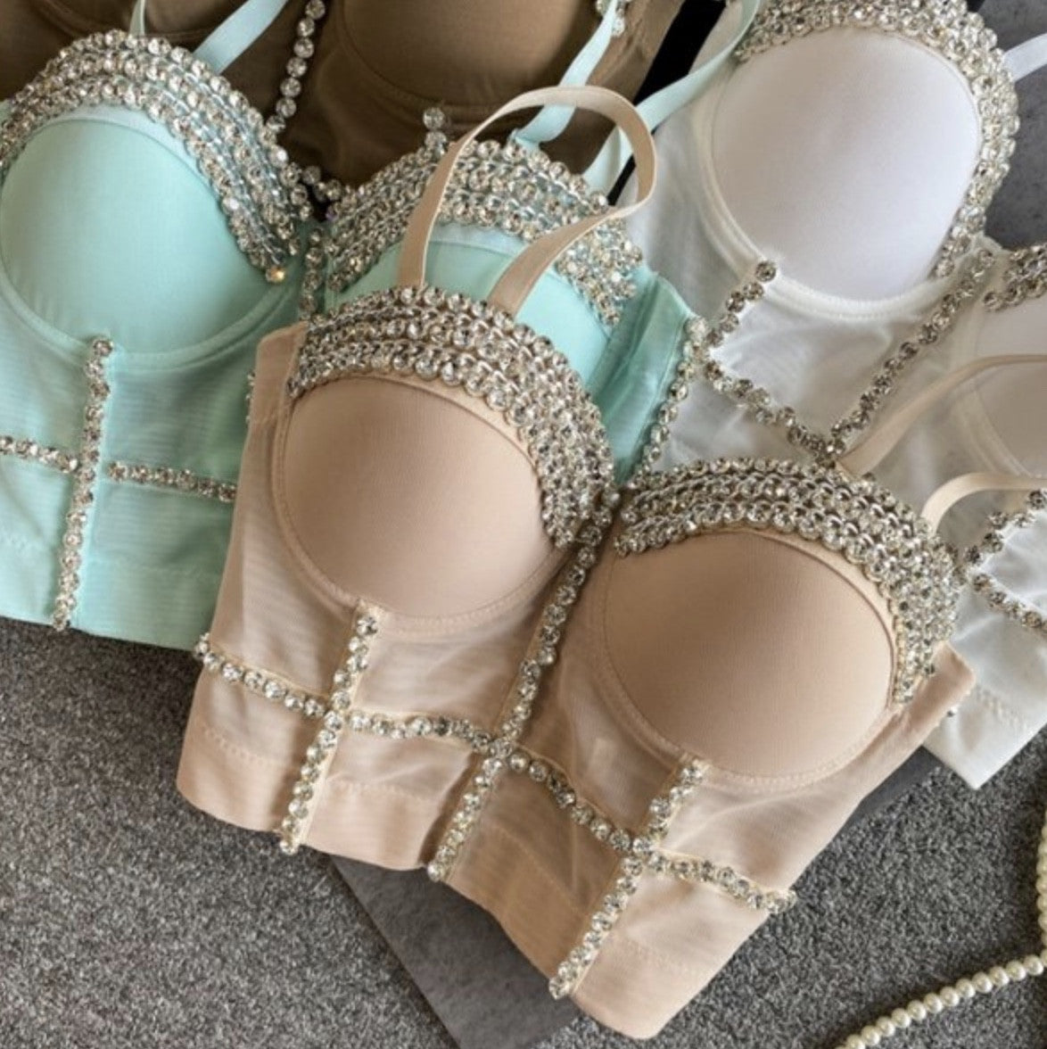 Crop Top Diamond Chain