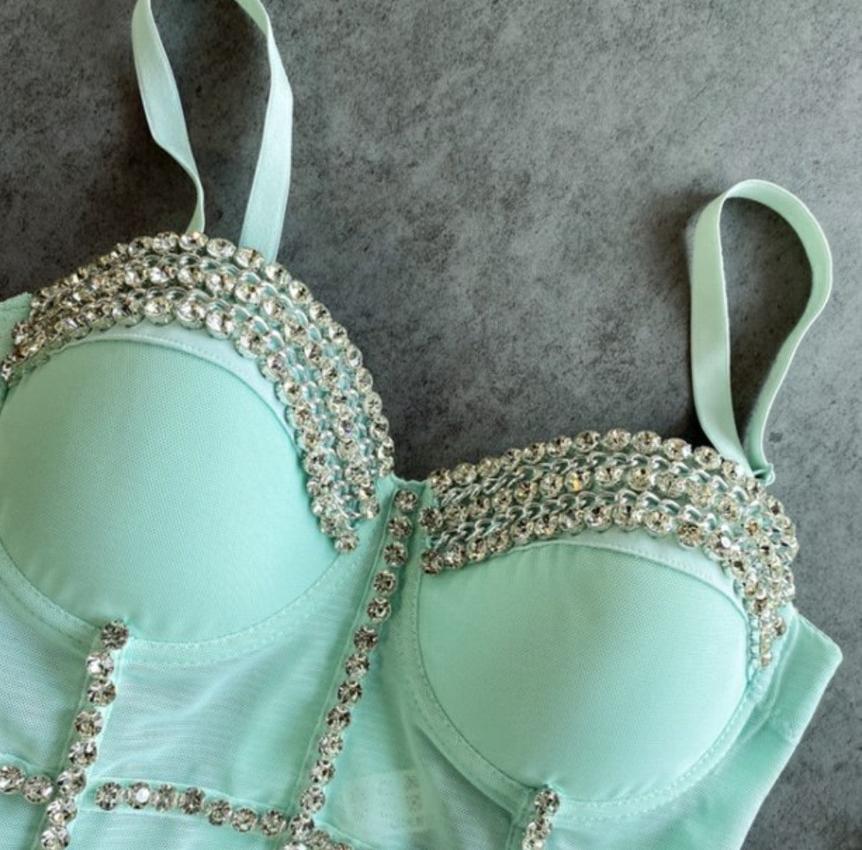 Crop Top Diamond Chain