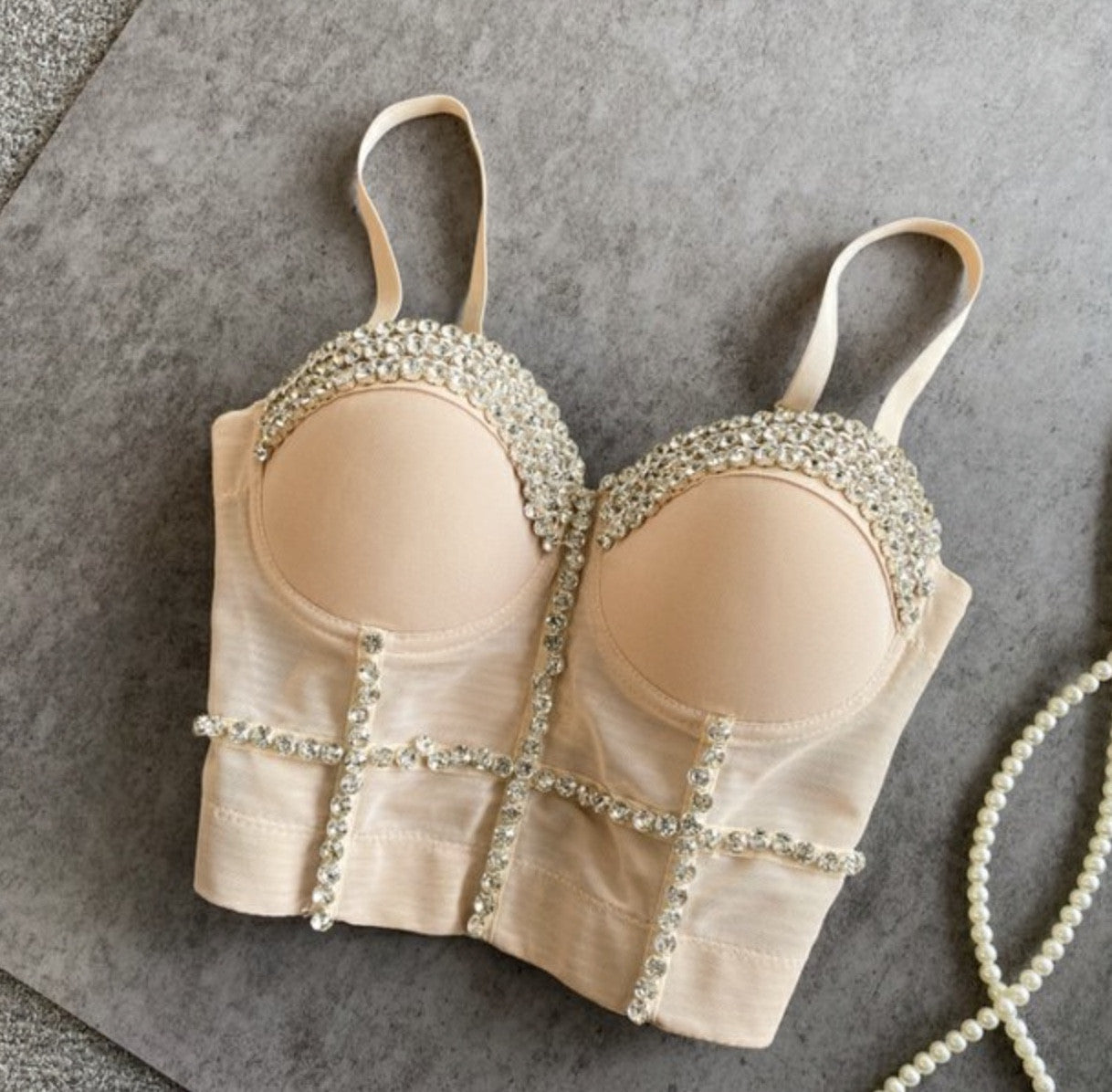 Crop Top Diamond Chain