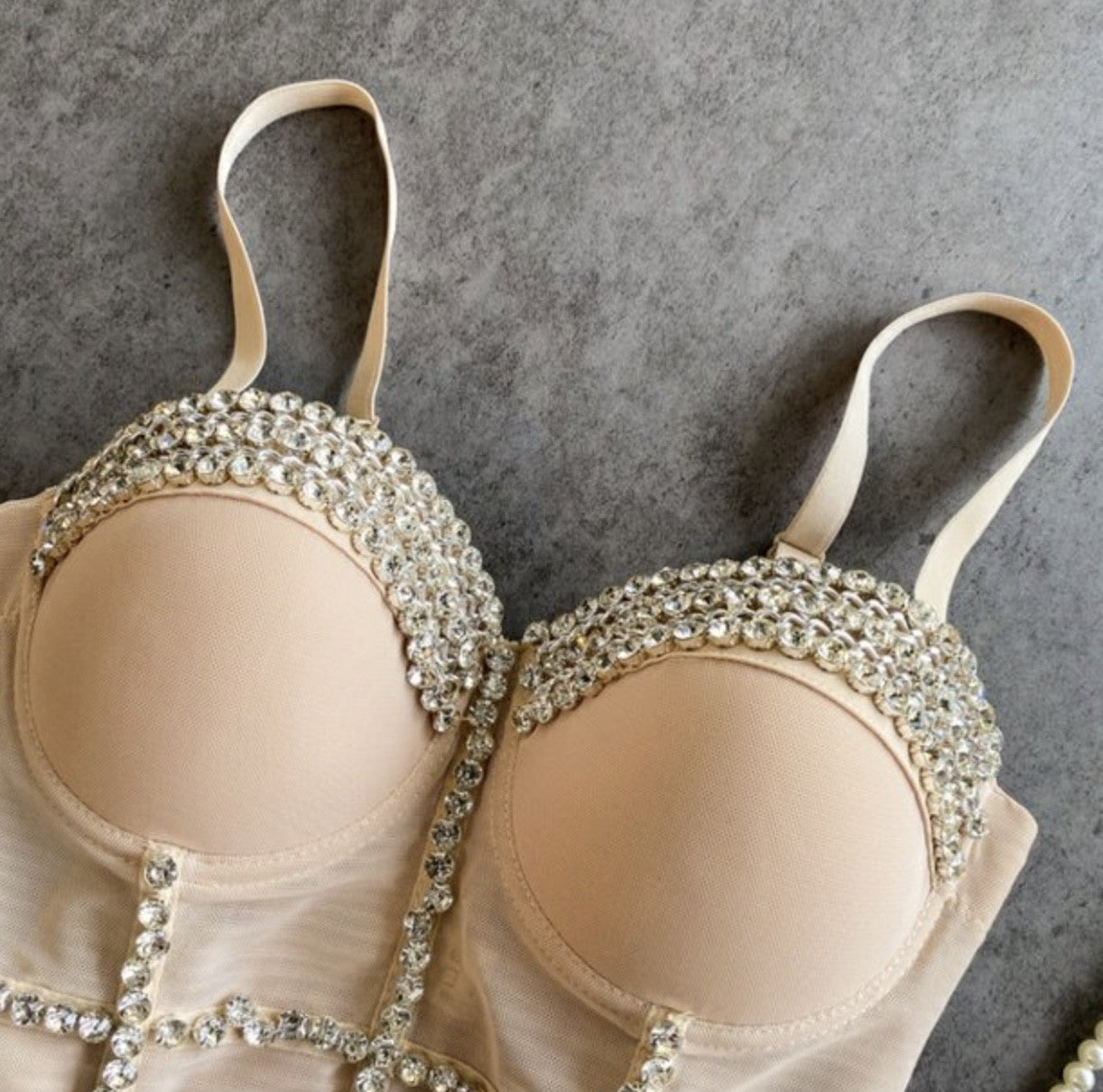 Crop Top Diamond Chain