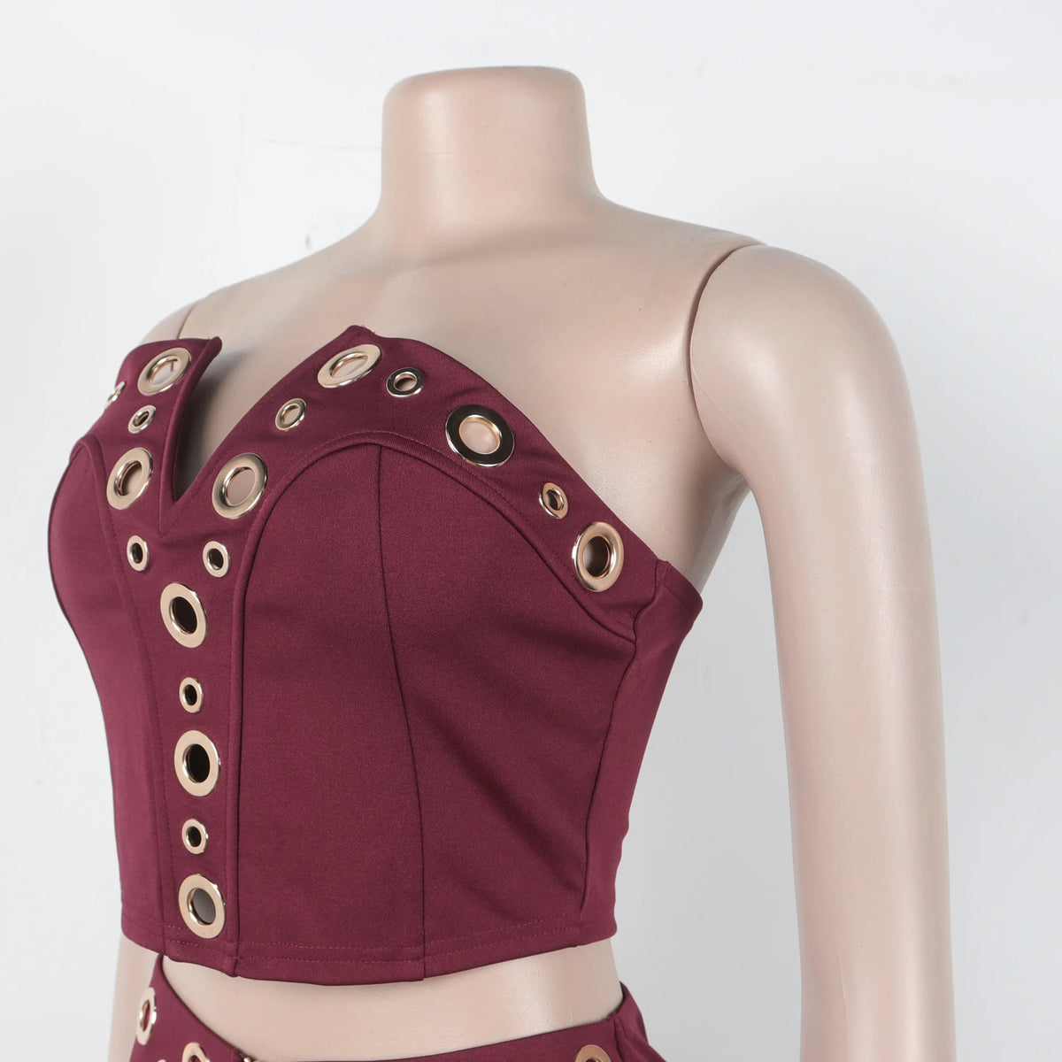 Goldhole set pant 2 pezzi Nero vista laterale | Dream Shop