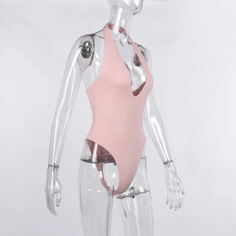 Costume intero Fariala
body sgambato scollo profondo halter