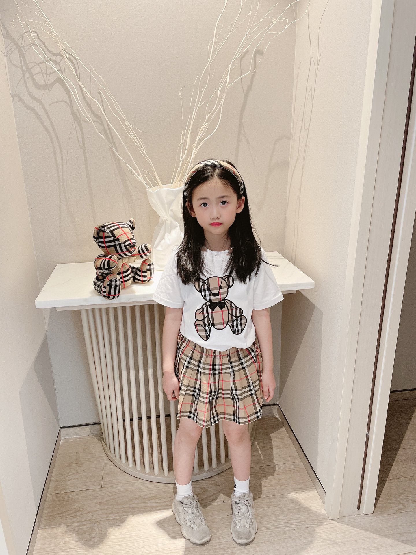 T-shirt baby orso tweed