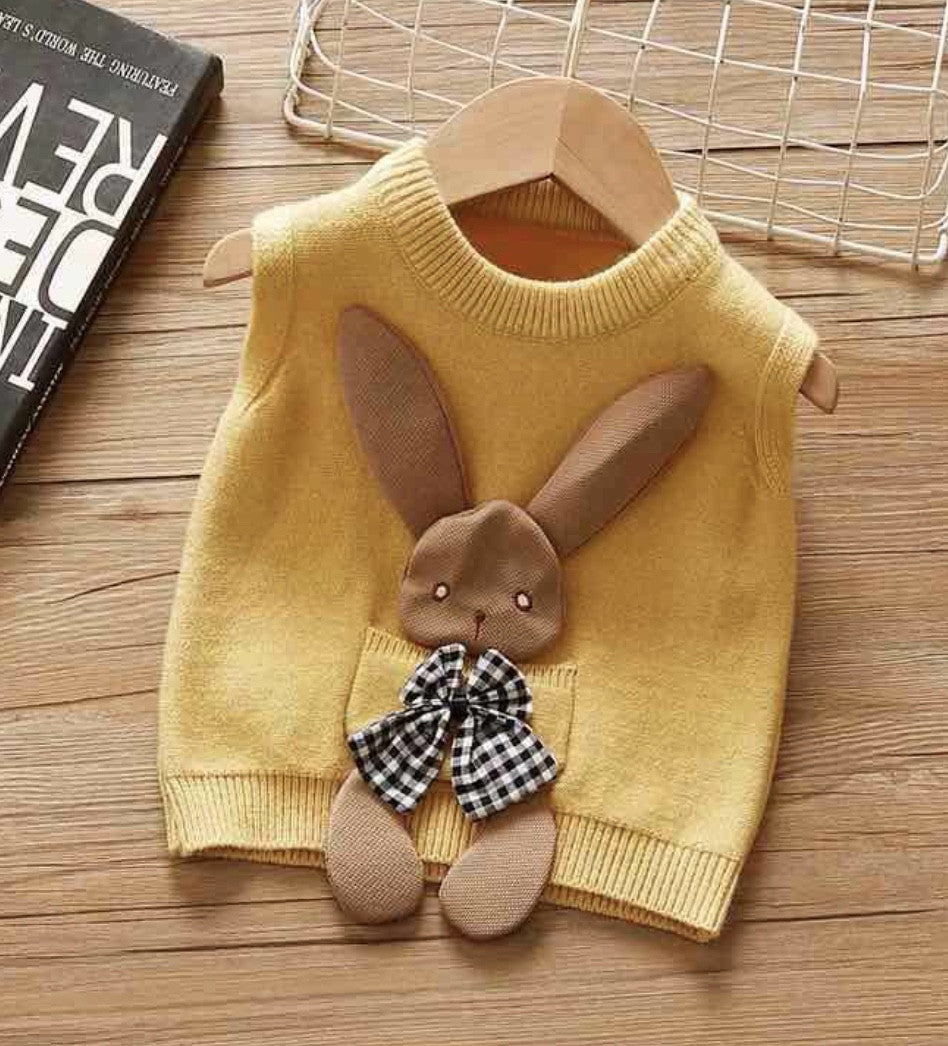 Gilet bimba coniglietto