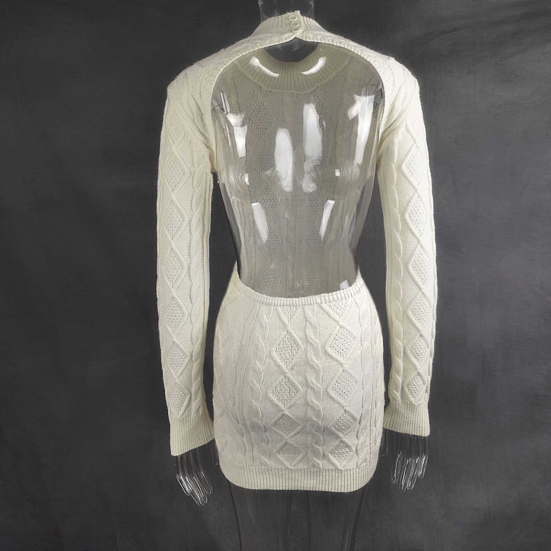 Knitty backless dressy