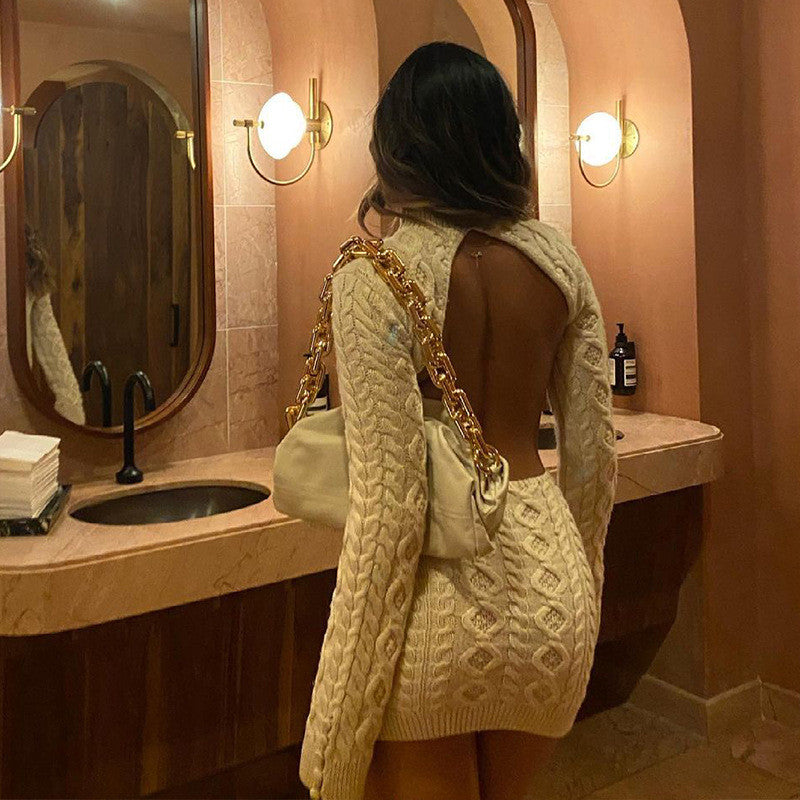 Knitty backless dressy