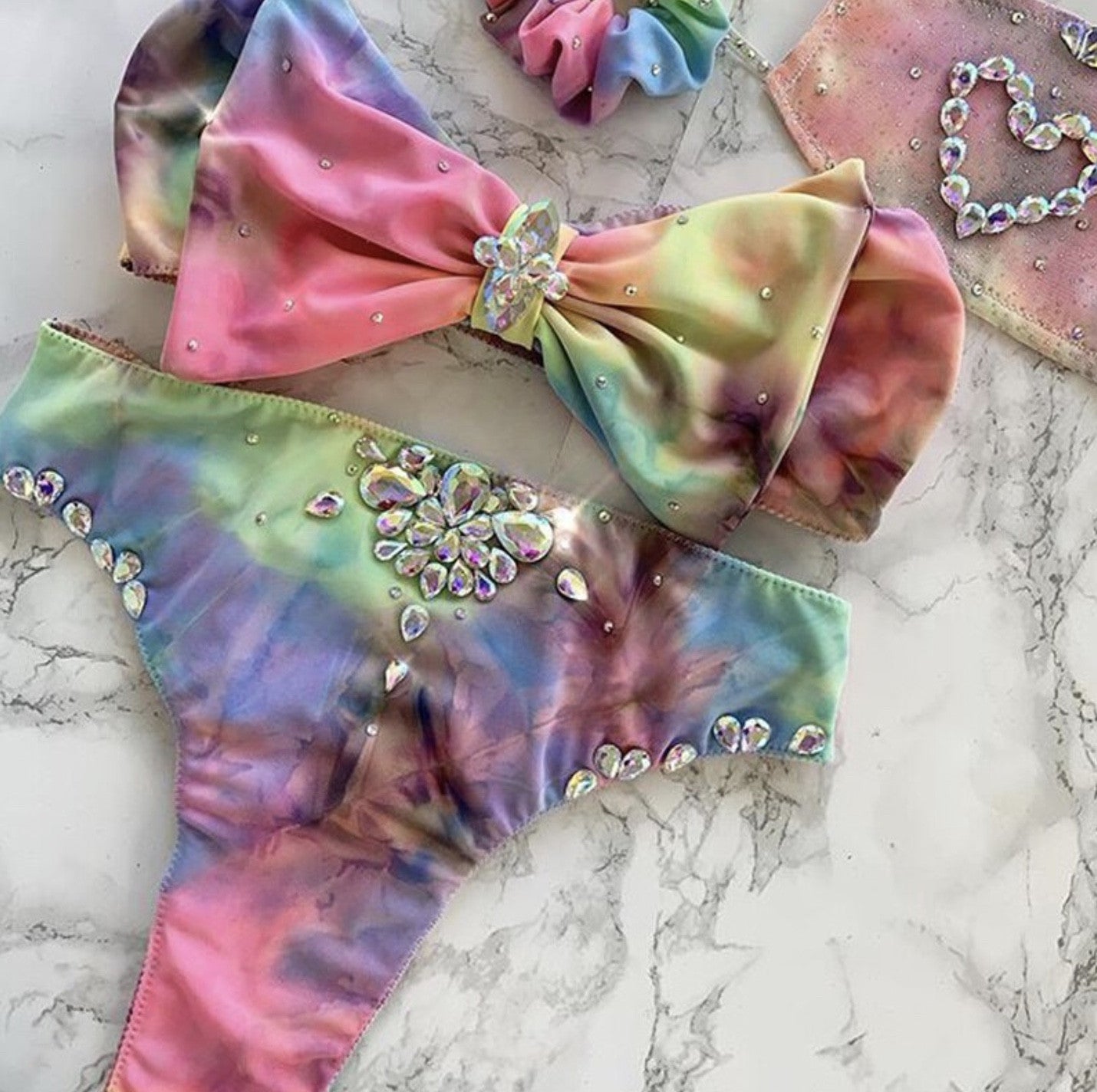 Bikini rainbow christal