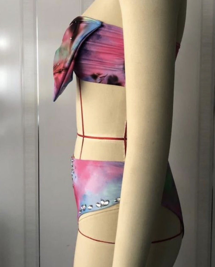 Bikini rainbow christal