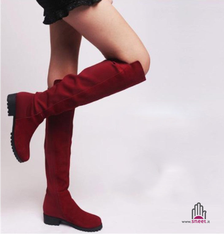 Stivale altissimo h 53 cm tacco 3.5 cm