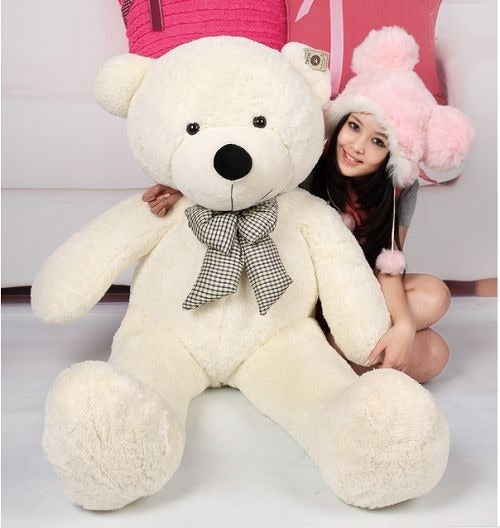 Teddy Bear 120 cm Viola vista frontale | Dream Shop