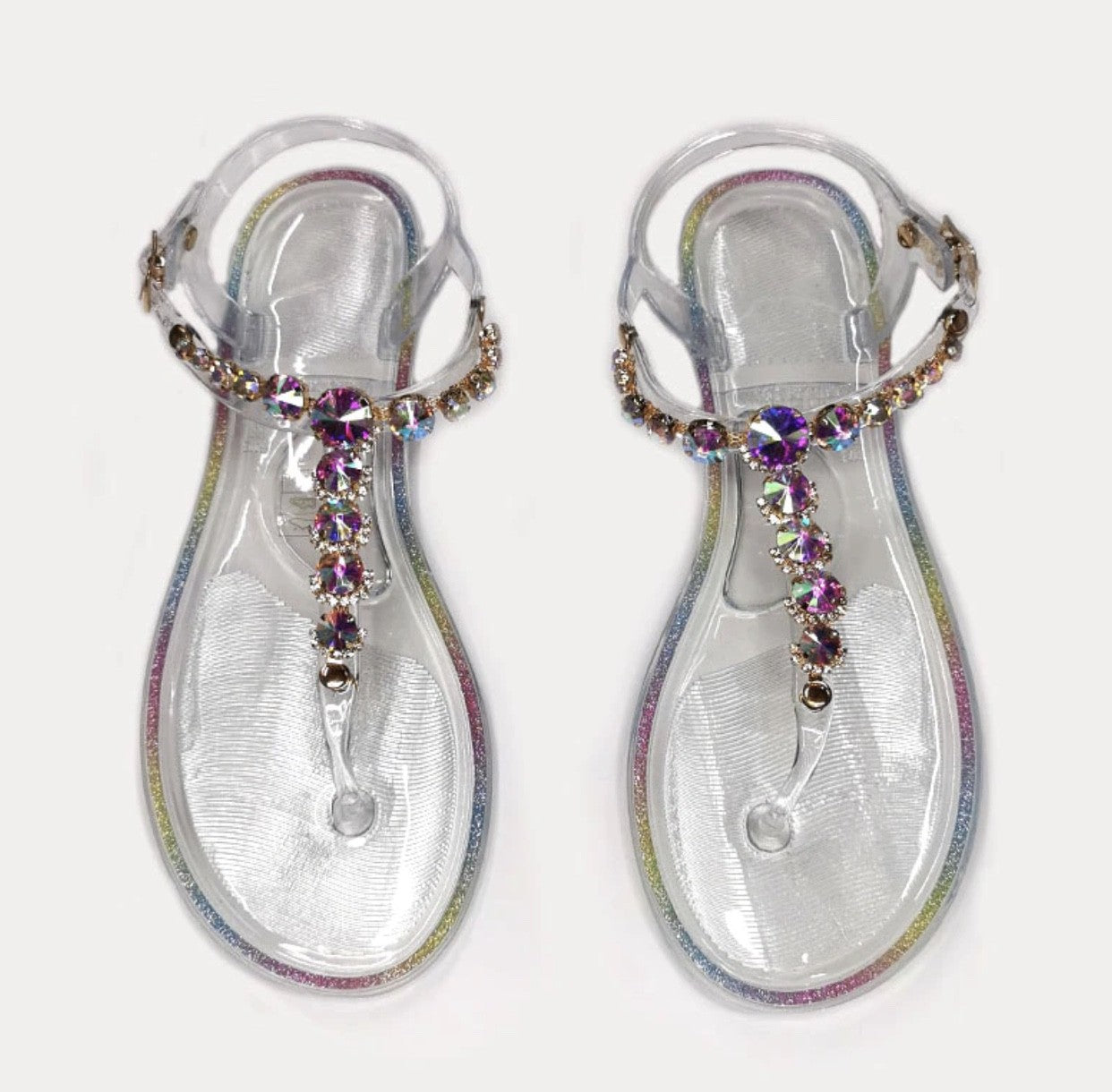 Ciabattine fondal strass