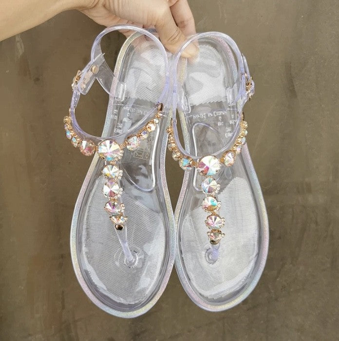 Ciabattine fondal strass