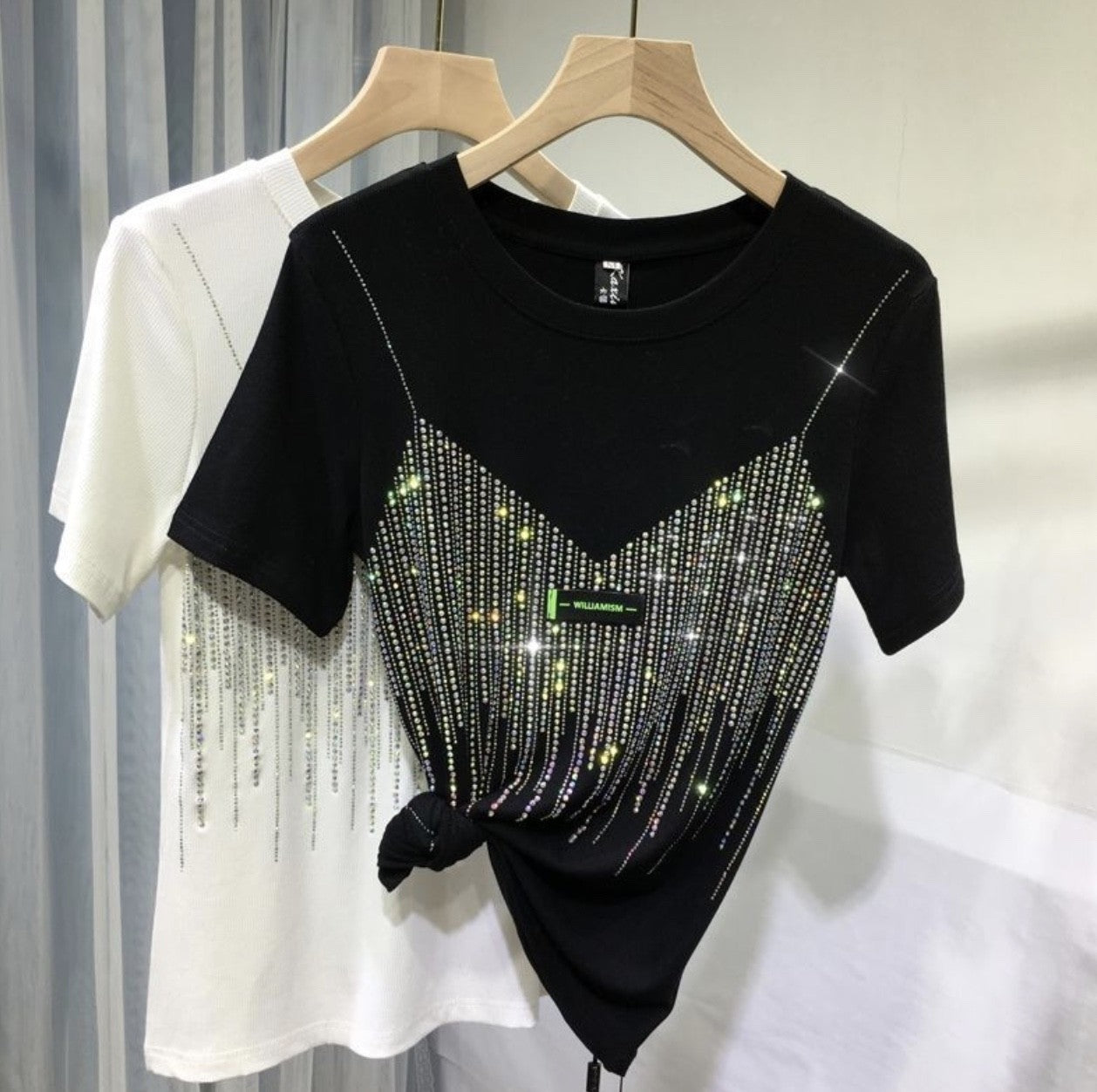 T-shirt top-crystal