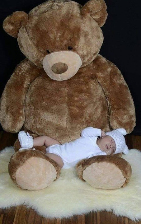 Teddy Bear 120 cm Bianco vista laterale | Dream Shop