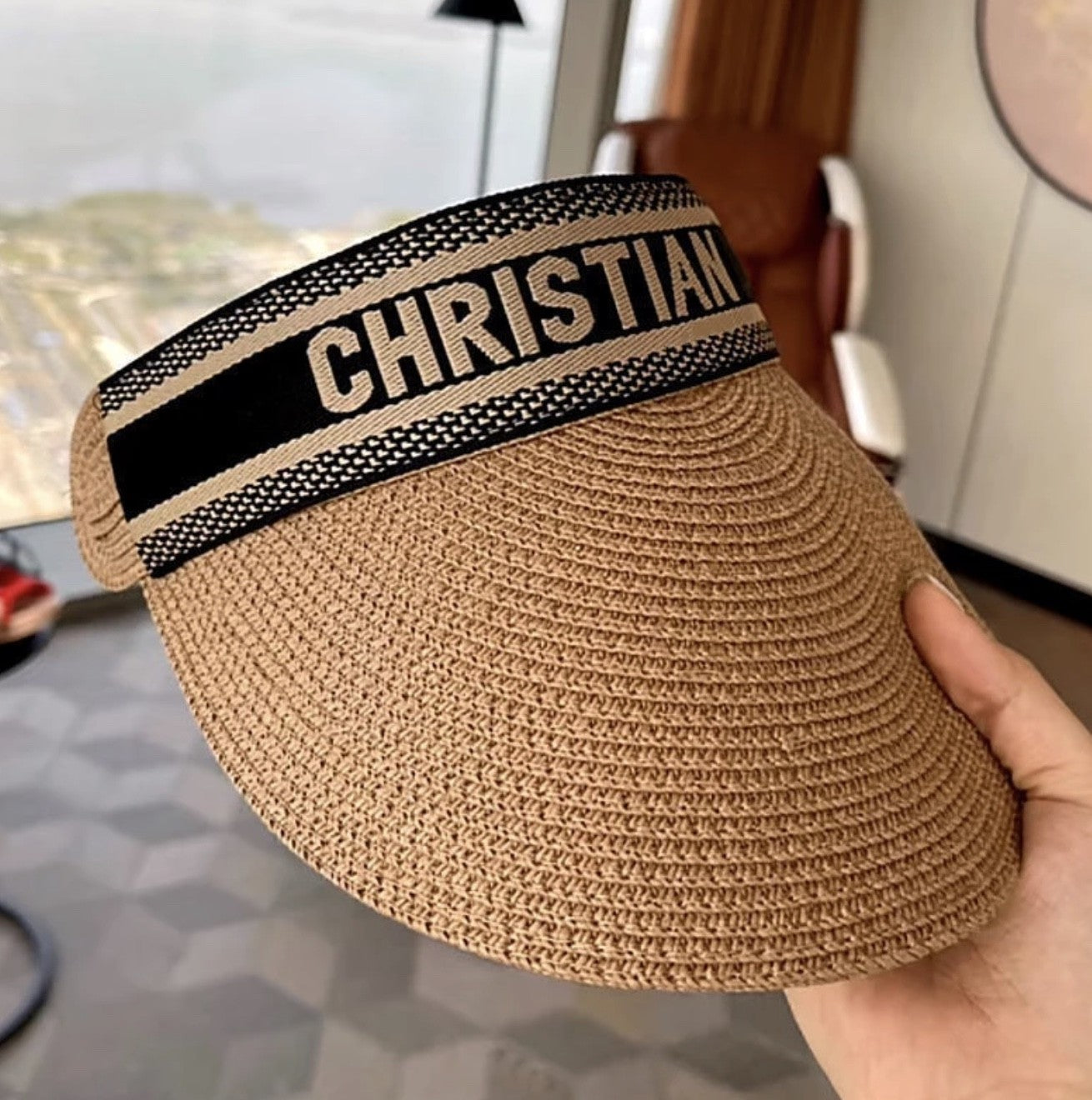 Visiera in paglia Christian