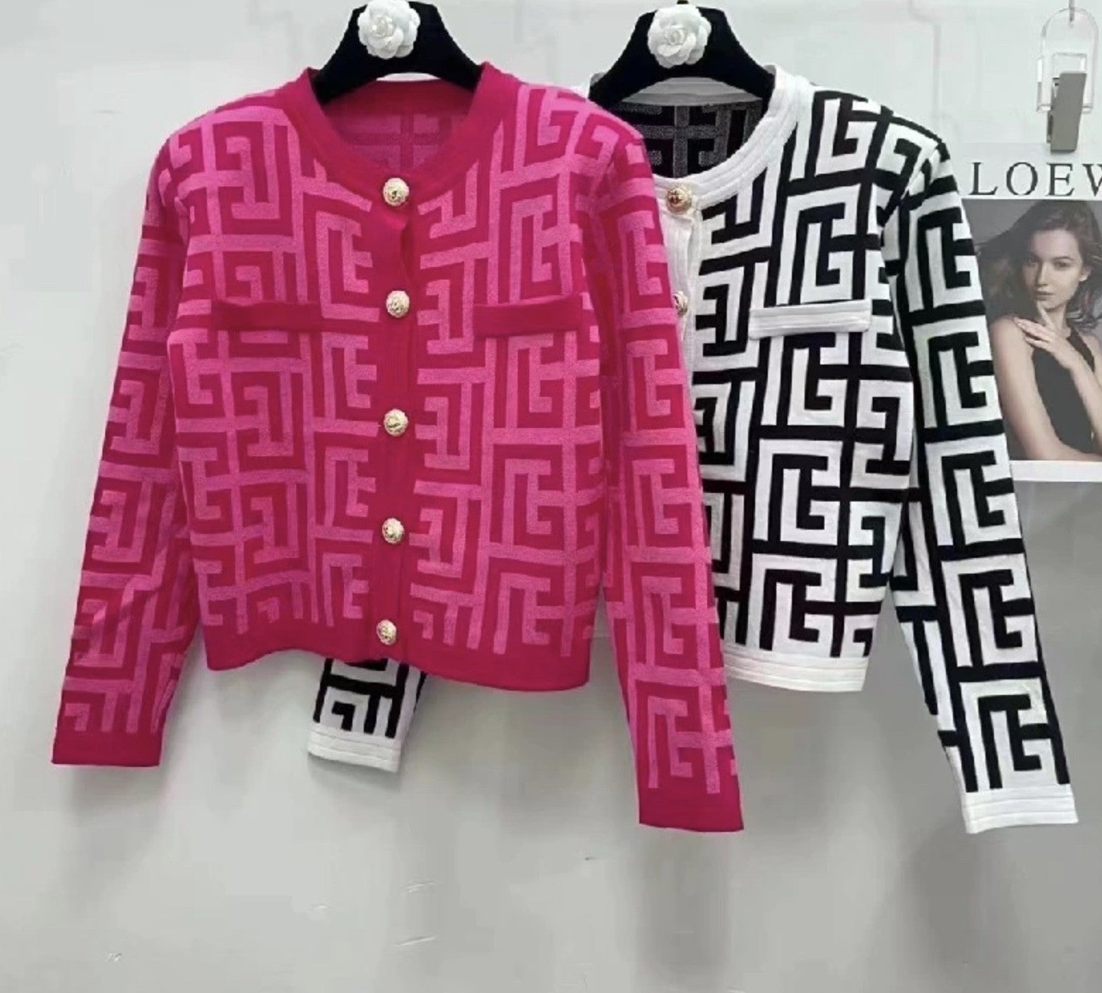 Cardigan in maglia Geomy