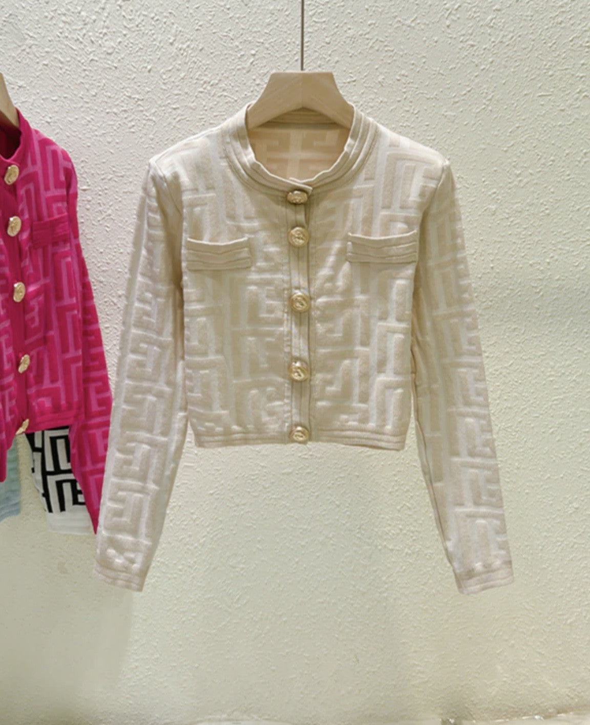 Cardigan in maglia Geomy