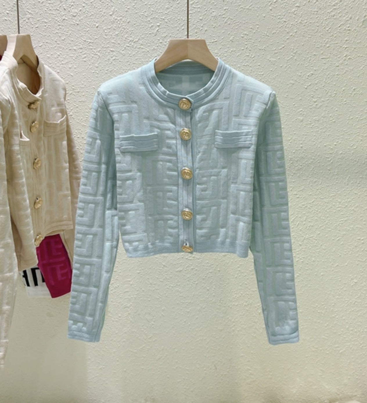 Cardigan in maglia Geomy